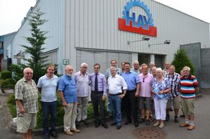 bei Hay in Bockenau: 4 v.L. V. Schöffling, Hr. Onken, MdB F. Körper, M. Schaller